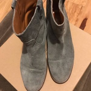 Madewell Grey Suede Boots EUC